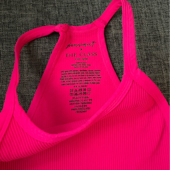 NWOT Free People Movement Happiness Runs Crop Tank in Hot Pink - Picture 6 of 9